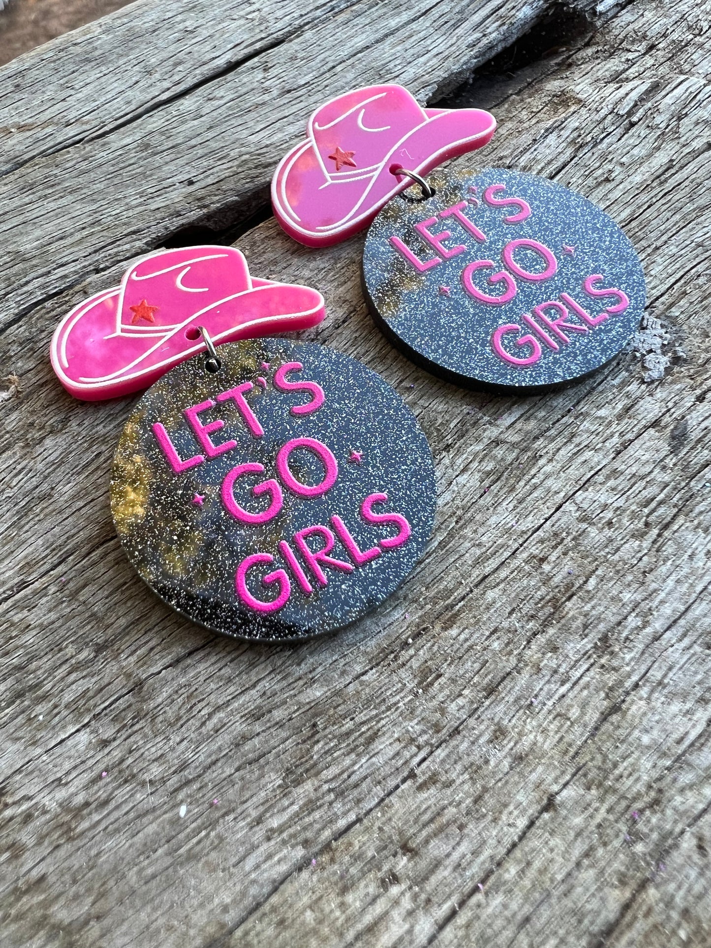 Let’s Go Girls Cowboy Earrings