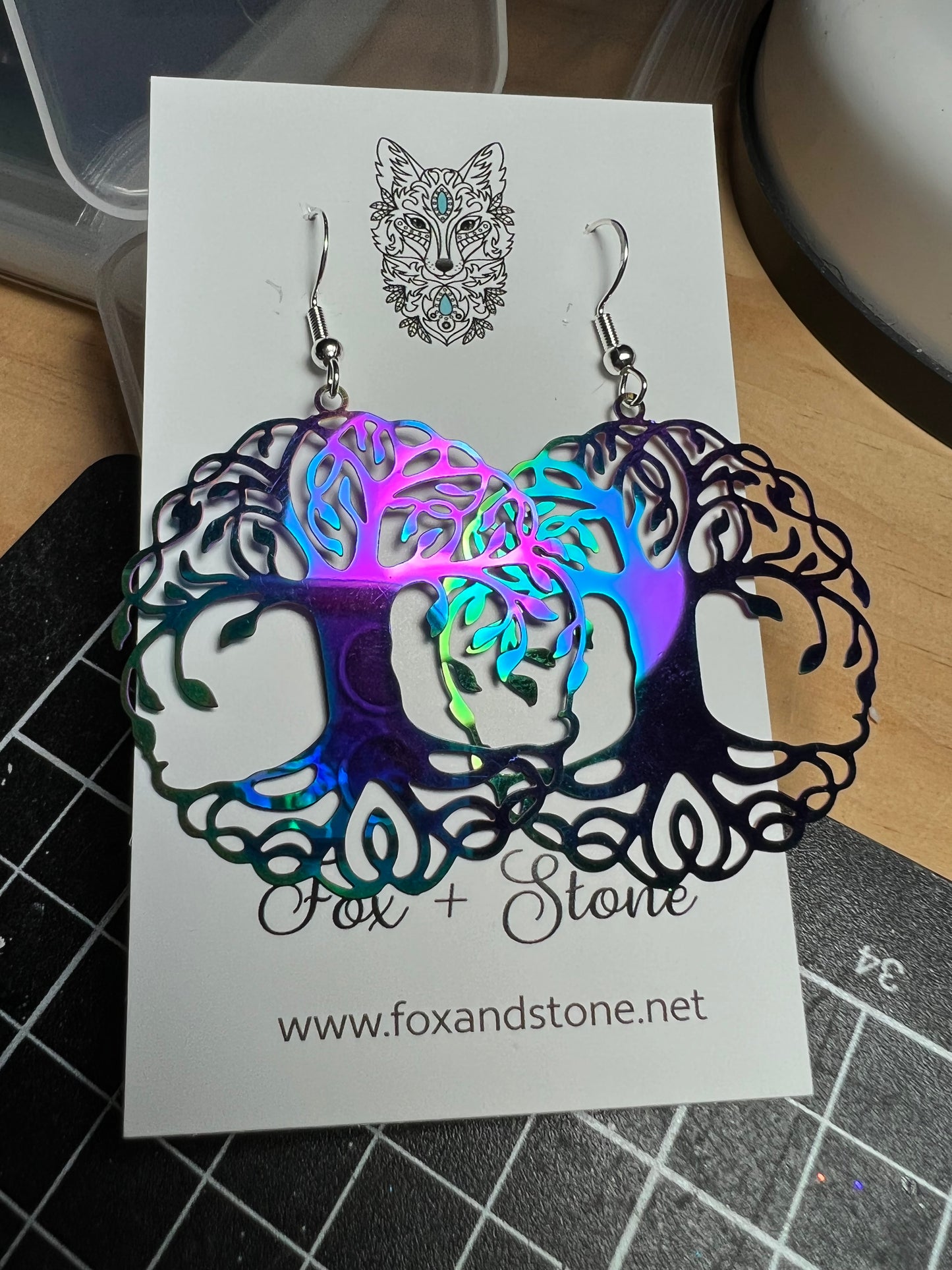 Iridescent Tree of Life Filigree