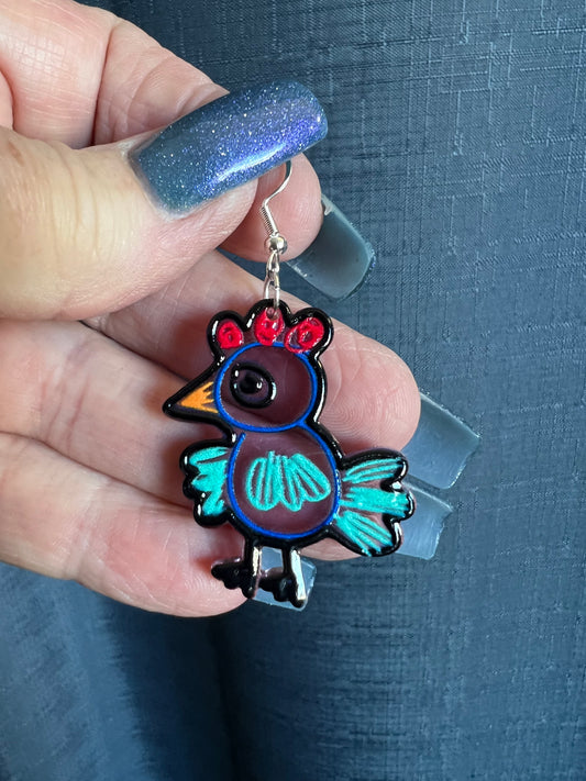 Happy Rooster Earrings