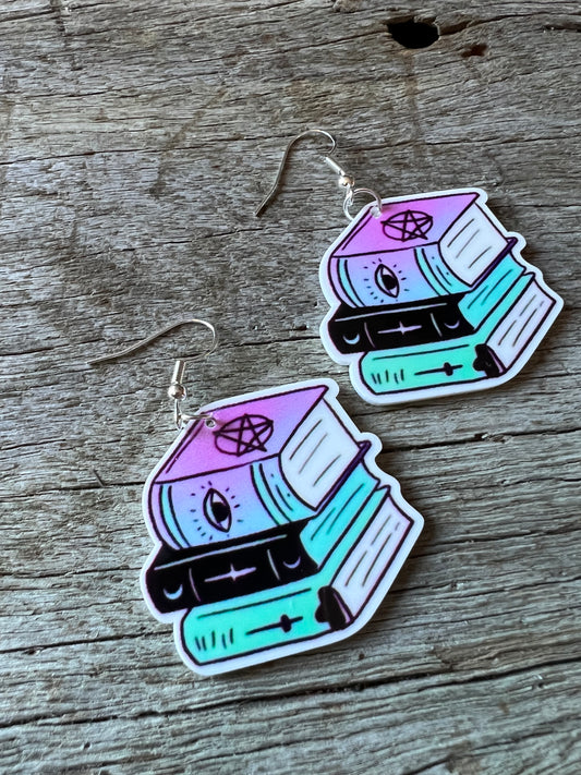 Books of Magic Earrings