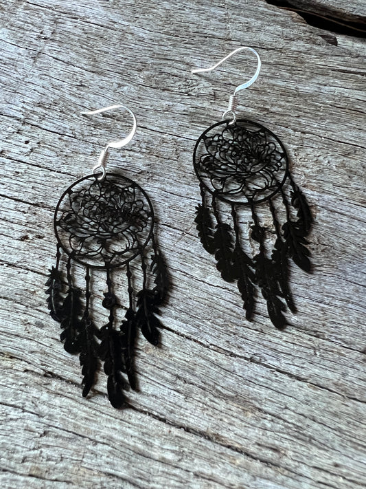 Black Lotus Dream Catcher Filigree