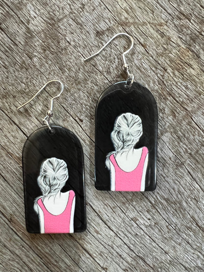Girl Looking Ahead Earrings