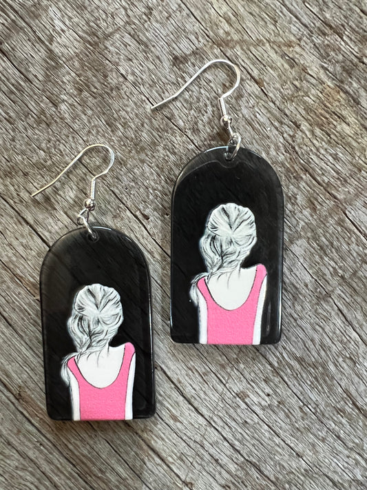 Girl Looking Ahead Earrings