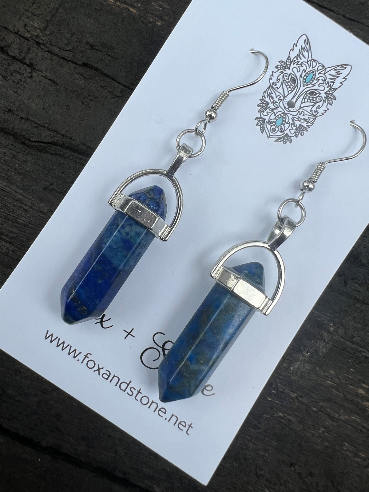 Lapis Lazuli Natural Gemstone Earrings