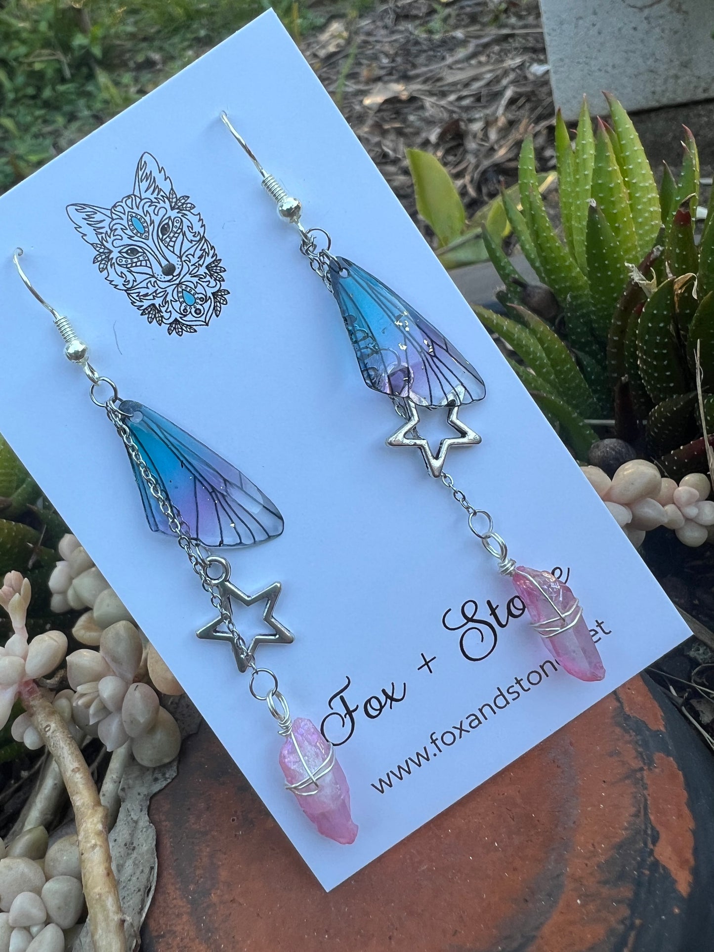 Fairy/Butterfly Wing Dangle Earrings