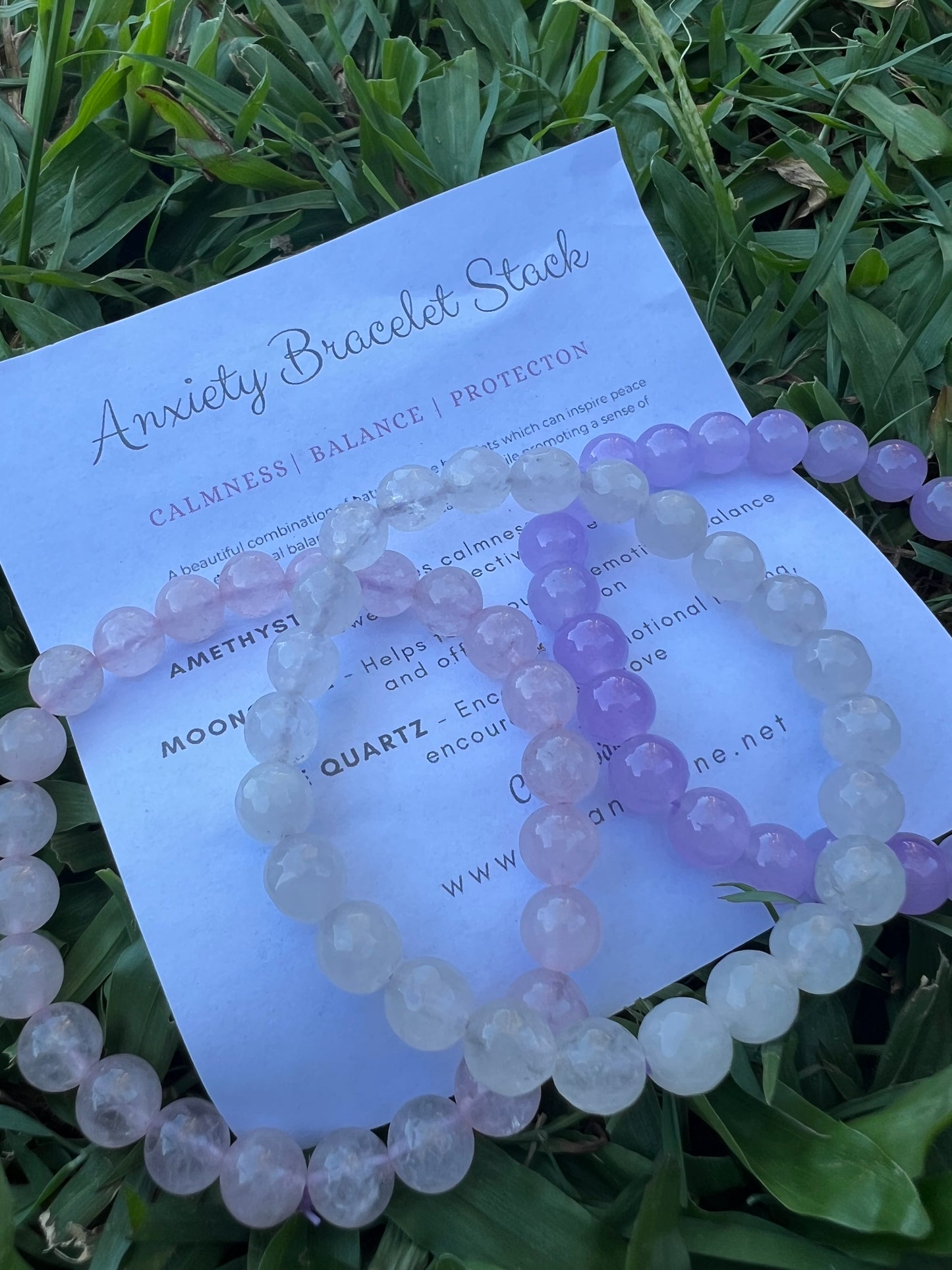 Calming Anxiety Stack Bracelet Set