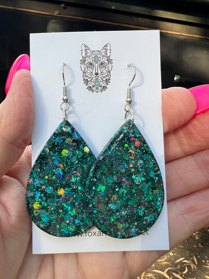 Enchanted Forest Glitter Earrings