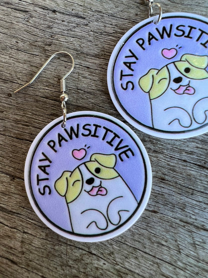 Stay Pawsitive Earrings
