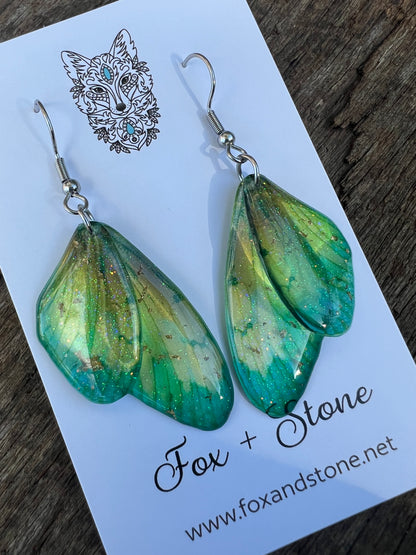 Woodstock Fairy Wing/Butterfly Wing Earrings
