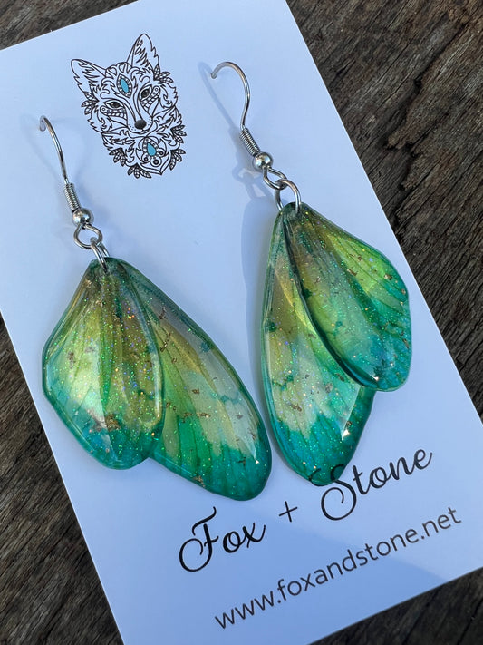 Woodstock Fairy Wing/Butterfly Wing Earrings