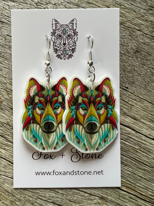 Beautiful Wolf Earrings