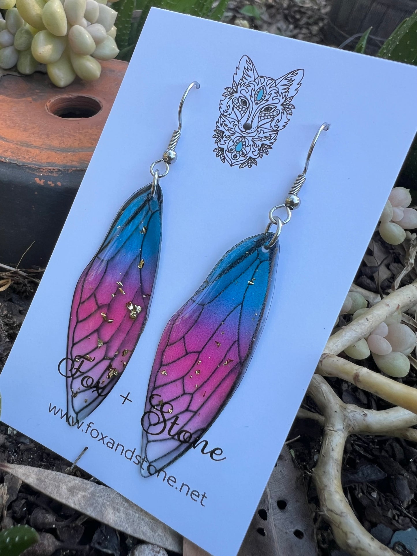 Lottiee Fairy Wing/Butterfly Wing Earrings