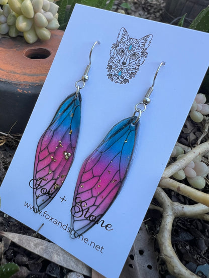 Lottiee Fairy Wing/Butterfly Wing Earrings