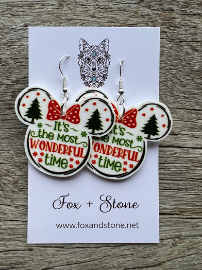 Merry Christmas Wonderful Earrings