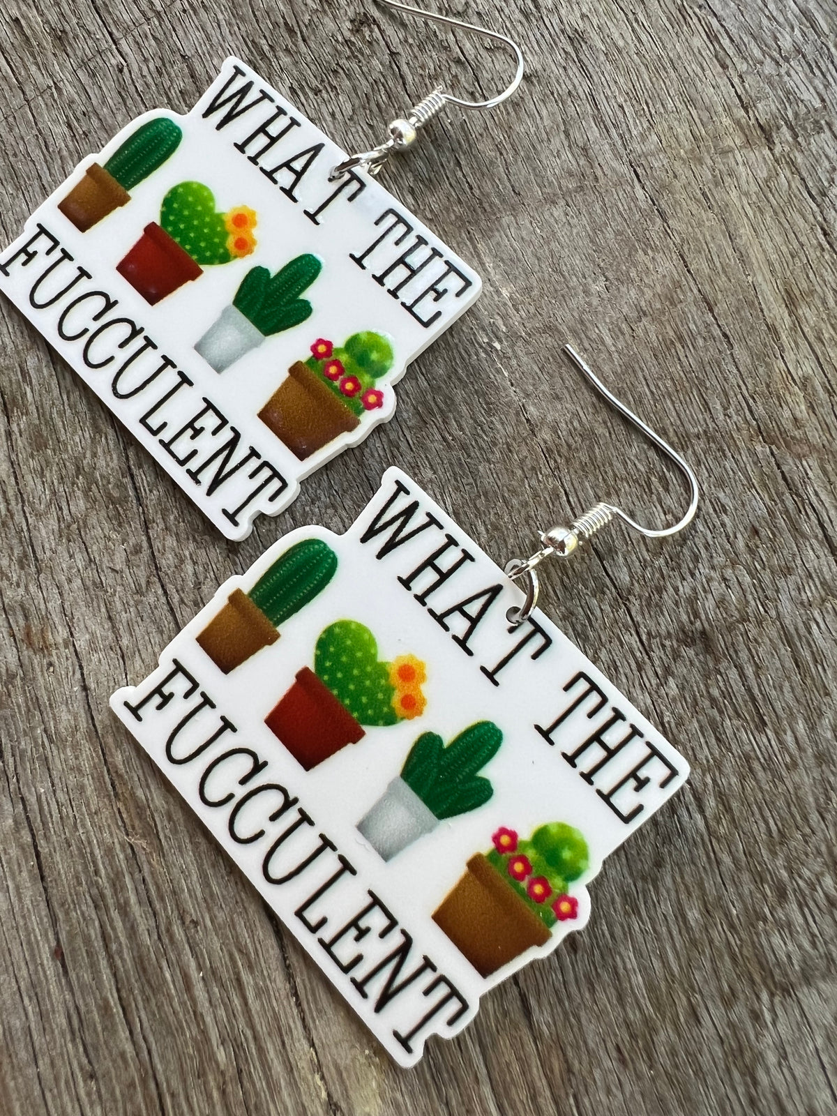 What The Succulent Earrings