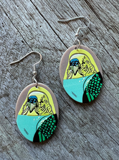Pretty Budgie Earrings