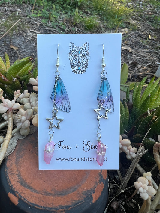 Fairy/Butterfly Wing Dangle Earrings