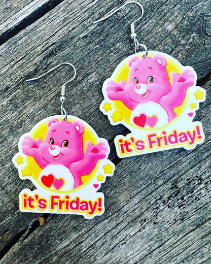 It’s Friday Bear Earrings
