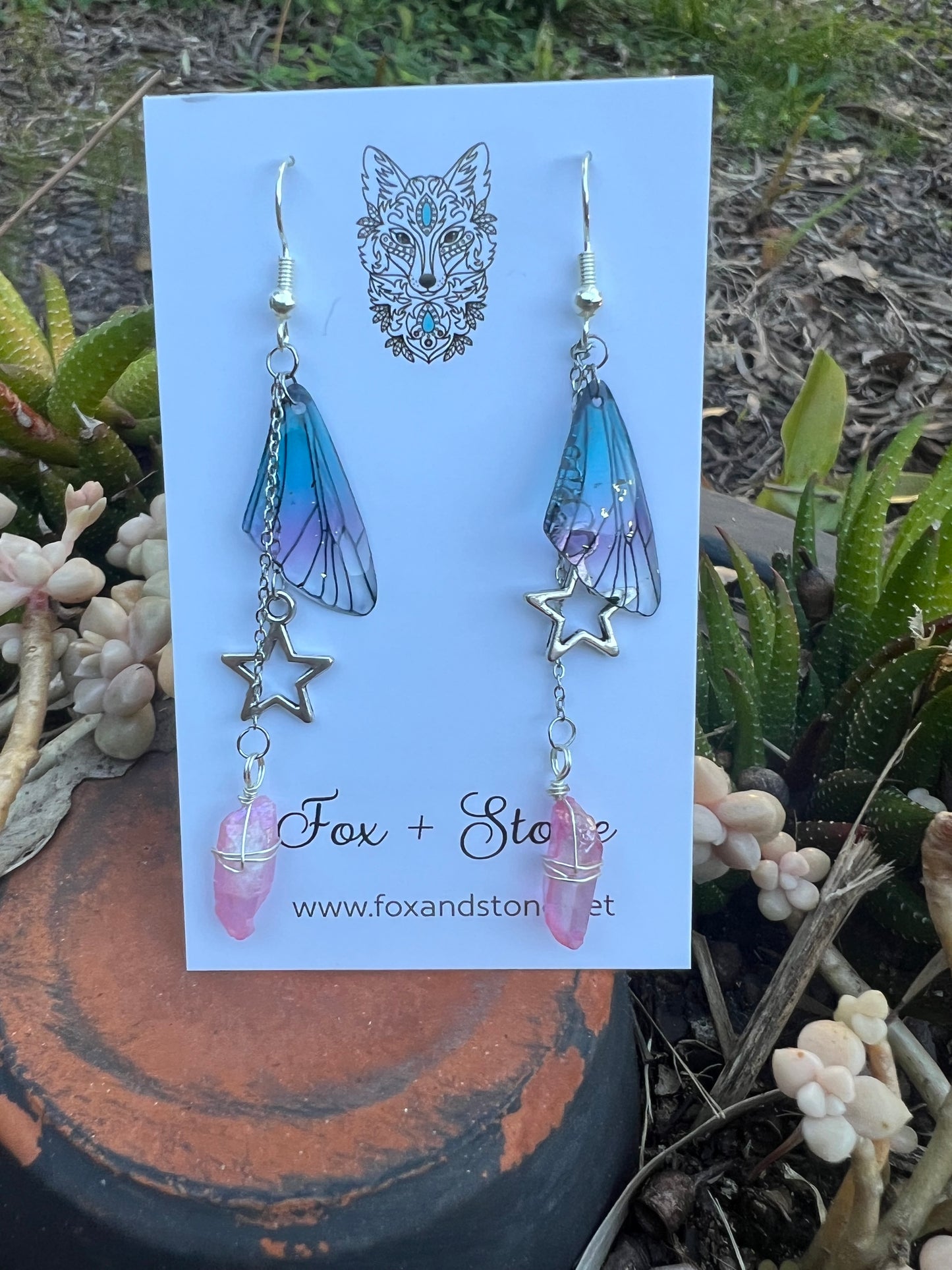 Fairy/Butterfly Wing Dangle Earrings