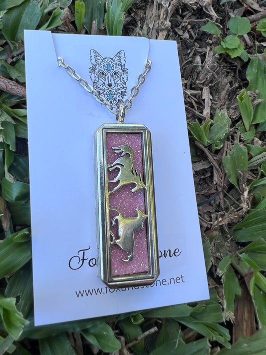 Oil Diffuser Horse Pendant