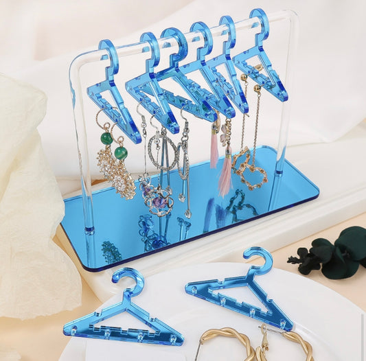 Mini Mirror Earring Hangers DEEP BLUE/PURPLE