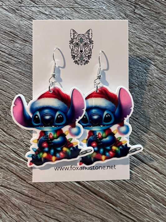 Christmas Stitch Earrings