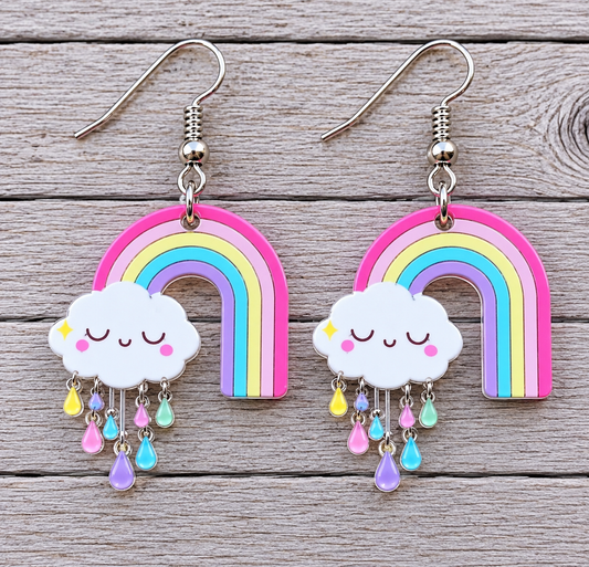 Rainy Day Rainbow Earrings