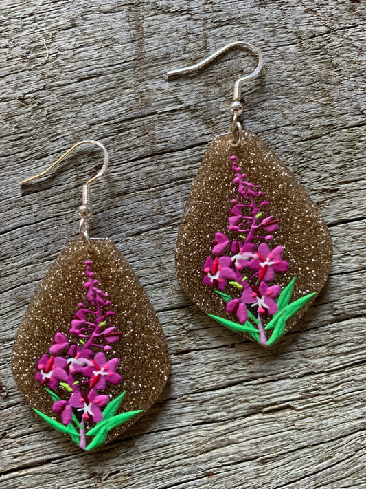 Glitter Reeds Earrings