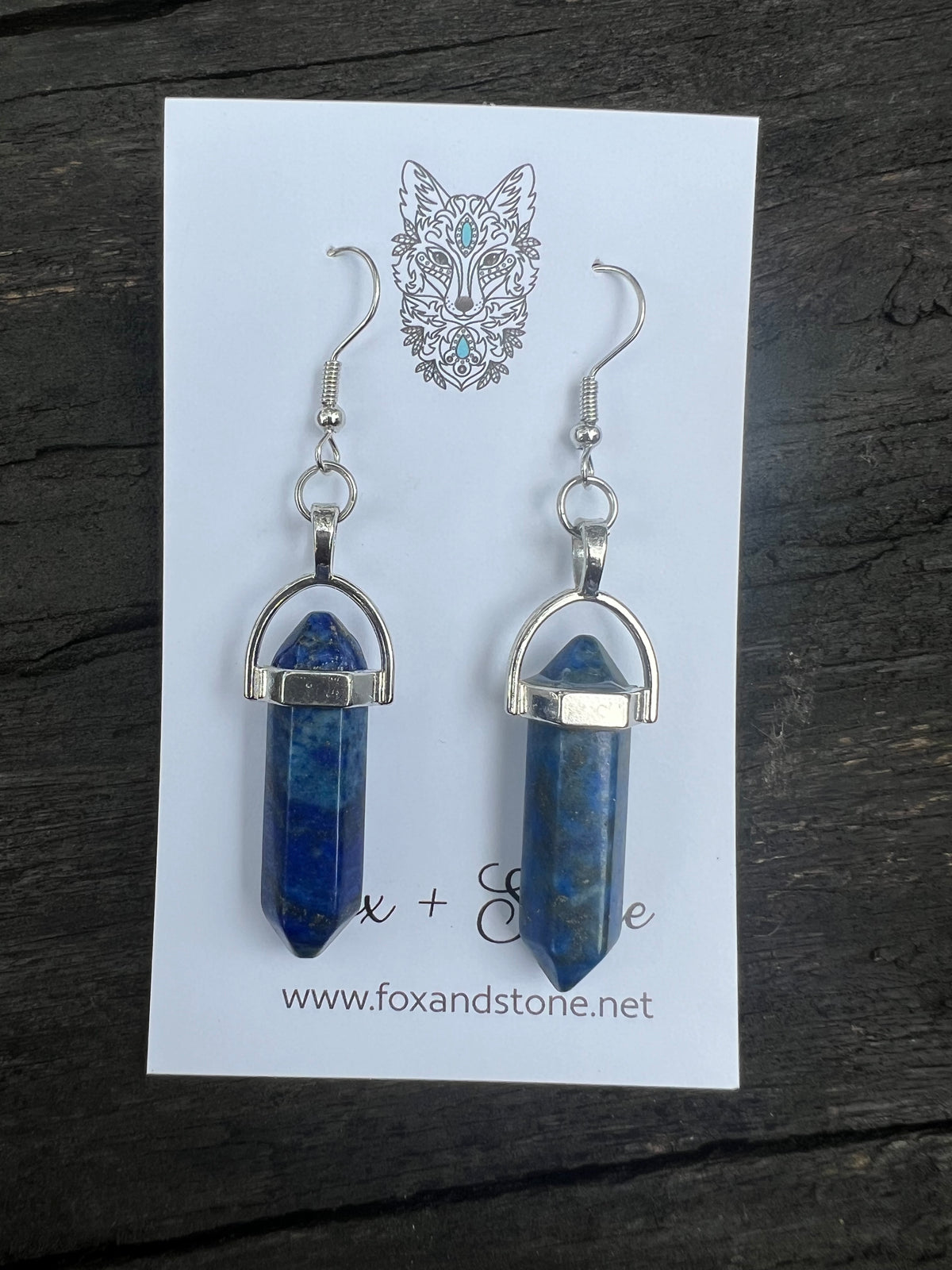 Lapis Lazuli Natural Gemstone Earrings