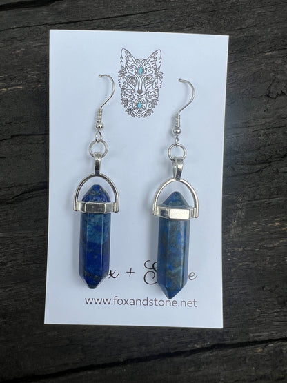 Lapis Lazuli Natural Gemstone Earrings