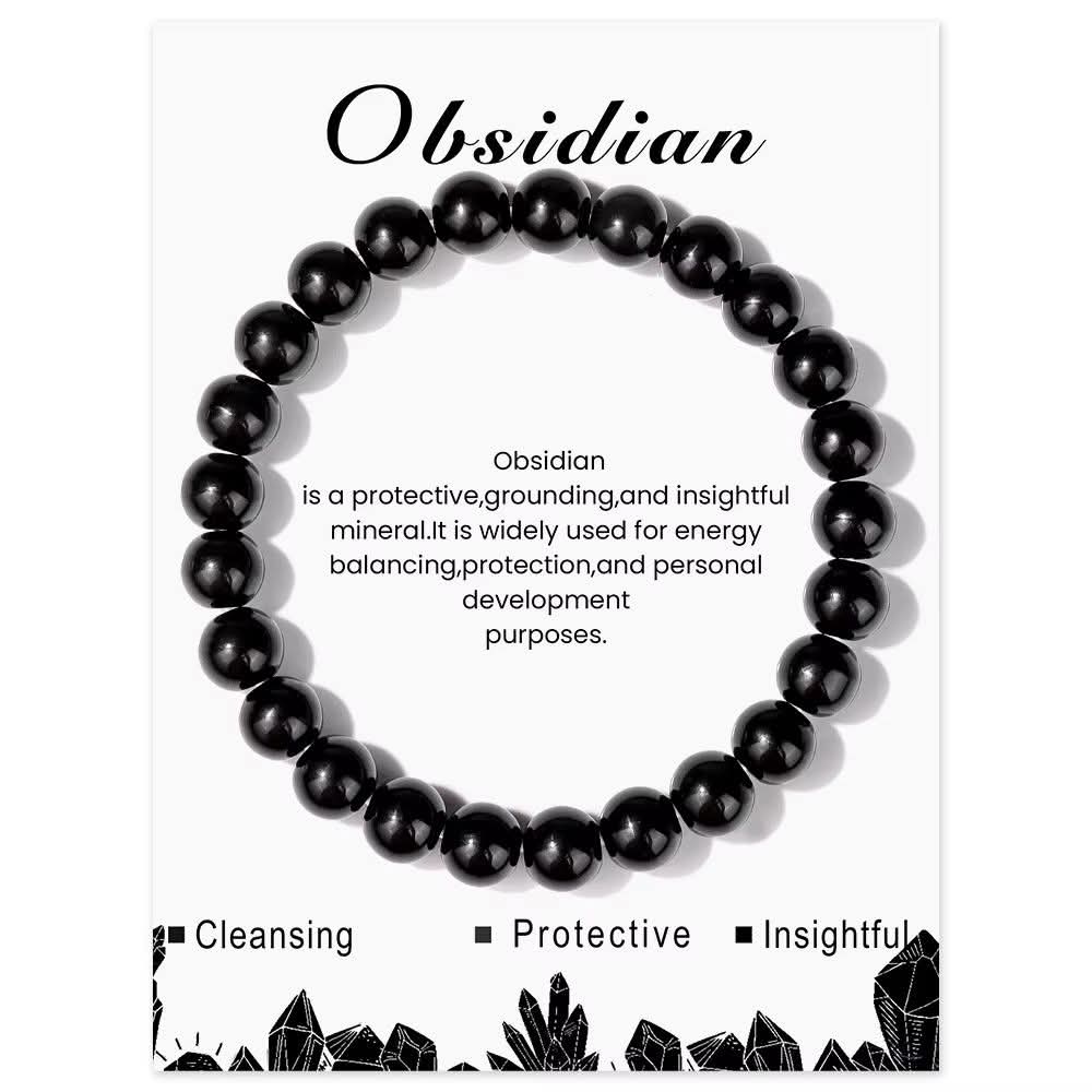 Obsidian Natural Stone Bracelet