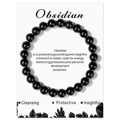 Obsidian Natural Stone Bracelet
