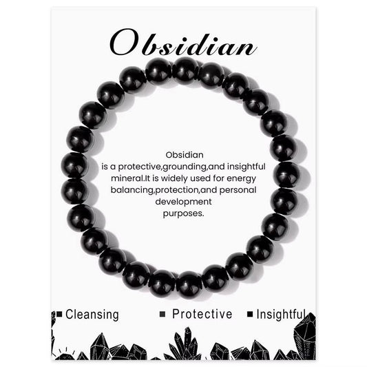 Obsidian Natural Stone Bracelet