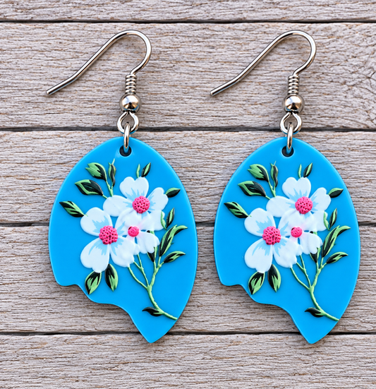 Paint me Blue Earrings