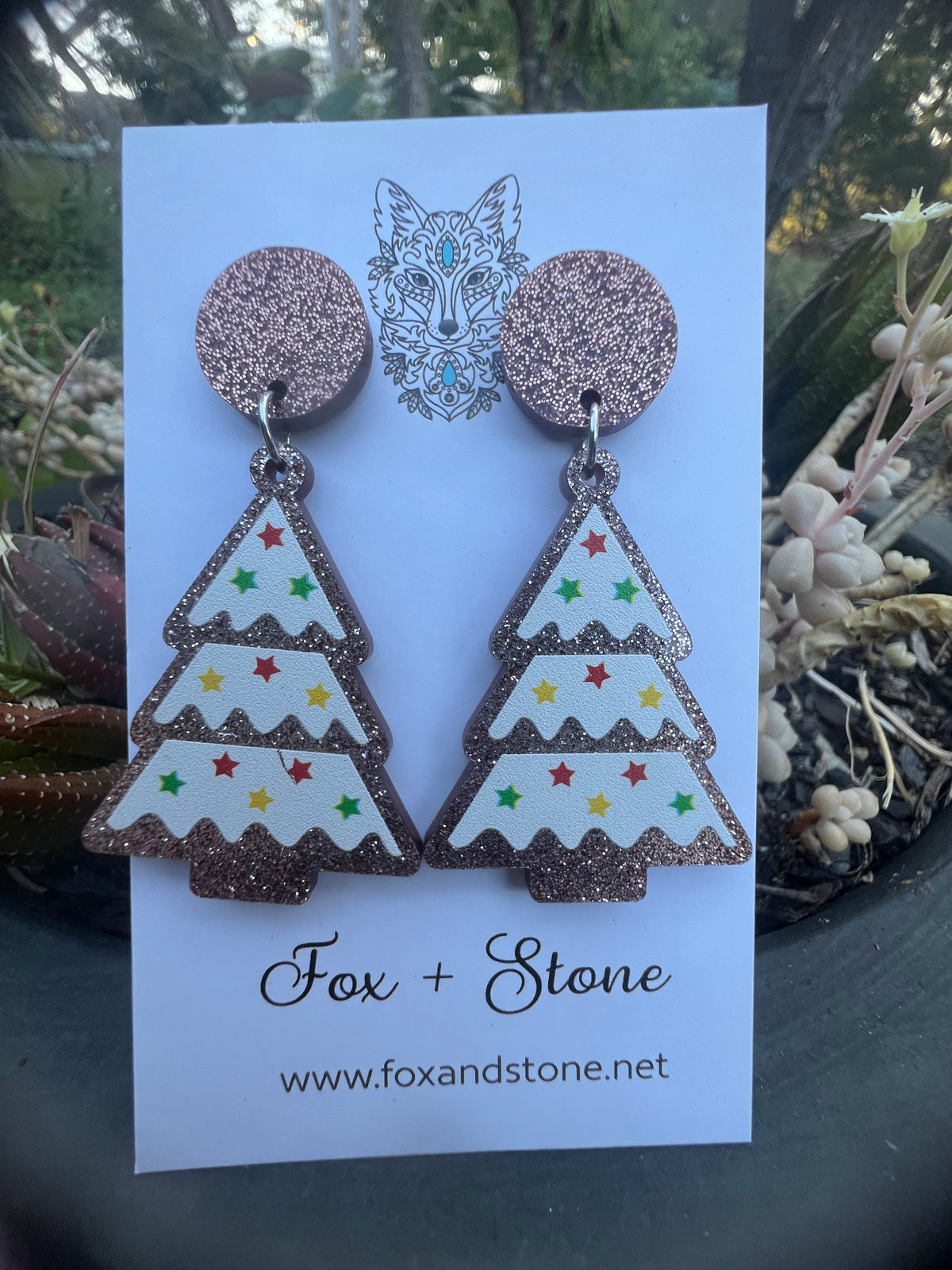 Christmas Tree Lights Earrings