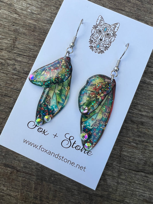 Sylvie Fairy Wing/Butterfly Wing Earrings