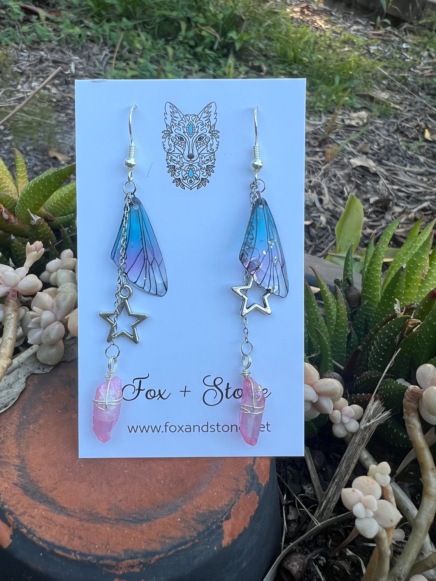 Fairy/Butterfly Wing Dangle Earrings