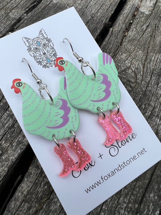 Chicken in Boots Darla Earrings