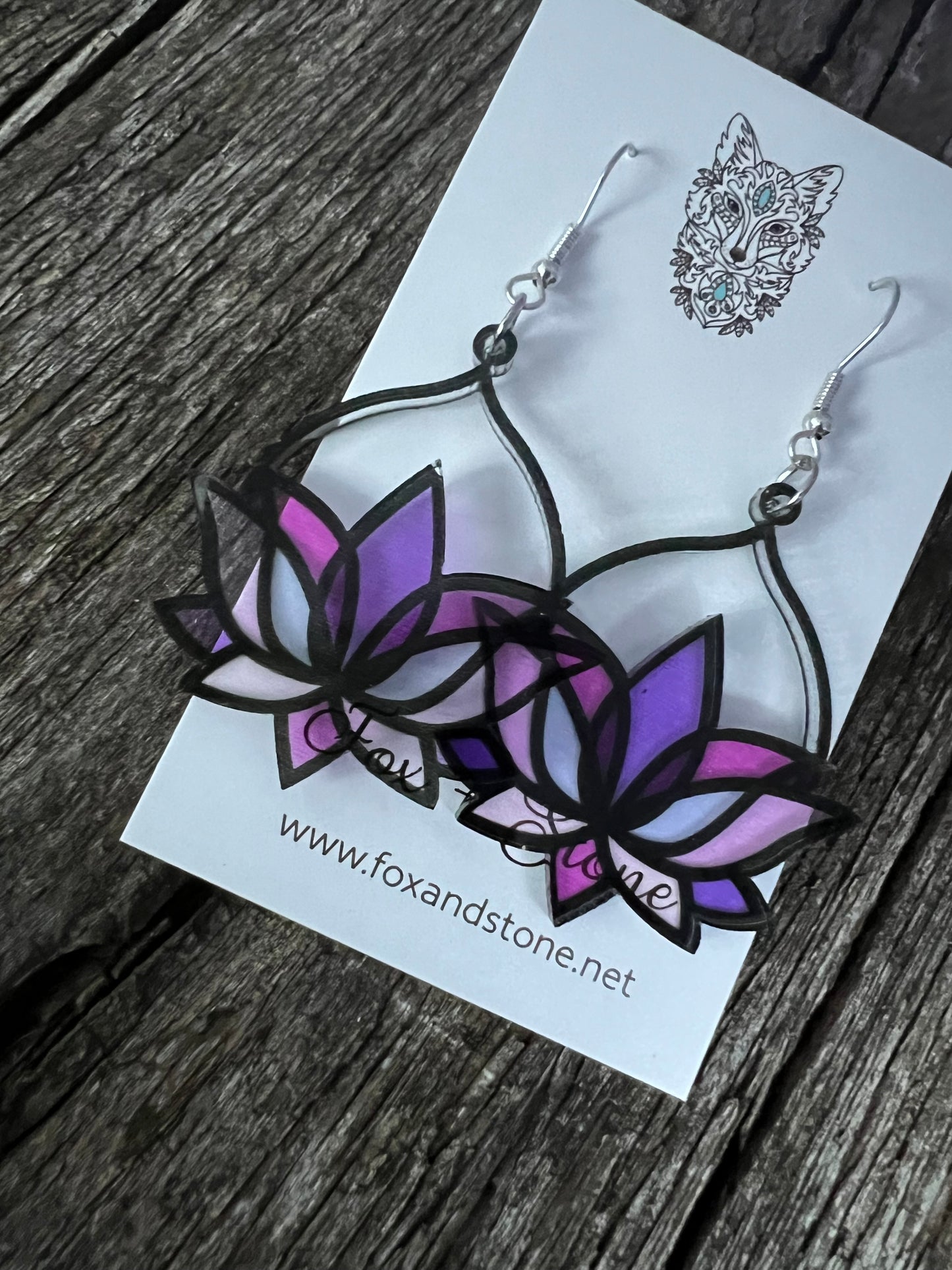 Francessca Faux Stained Glass Earrings