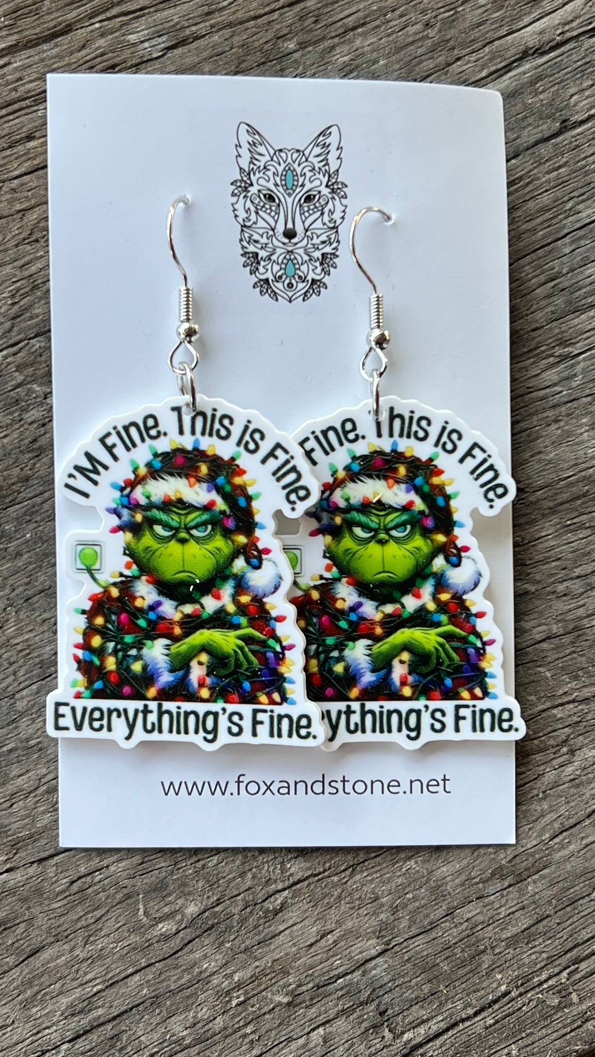 Im Fine Grinch Earrings