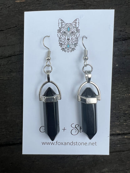 Onyx Natural Gemstone Earrings