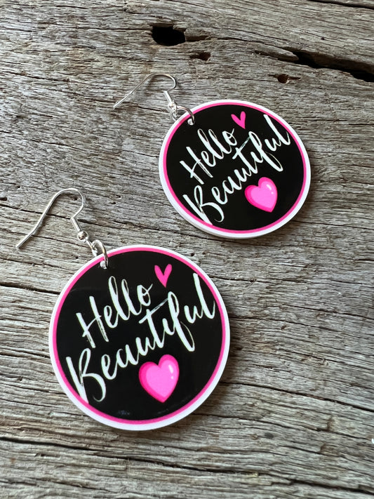 Hello Beautiful Earrings