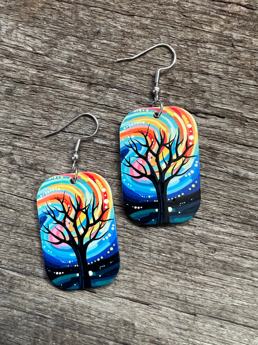 Magic Dreamtime Tree Earrings