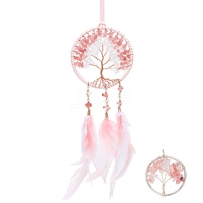 Pink Quartz Dream Catcher