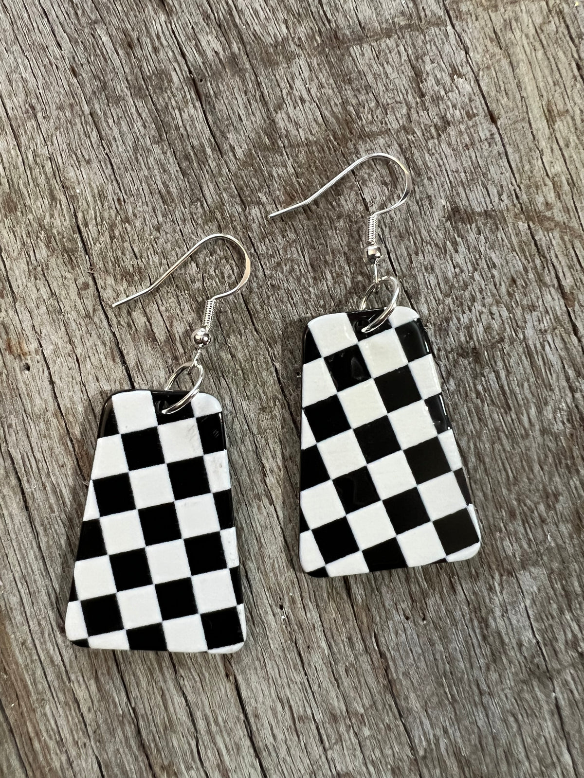 Checkered Earrings
