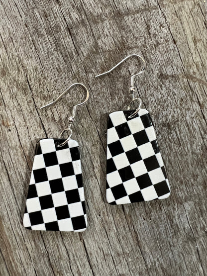 Checkered Earrings