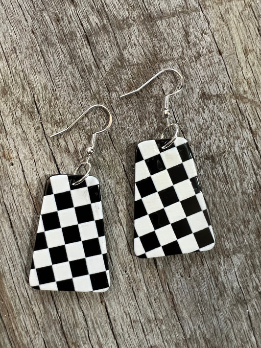 Checkered Earrings