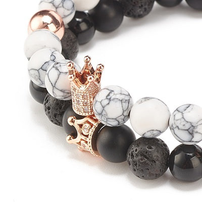 Double Stack Quern Bracelet Stack