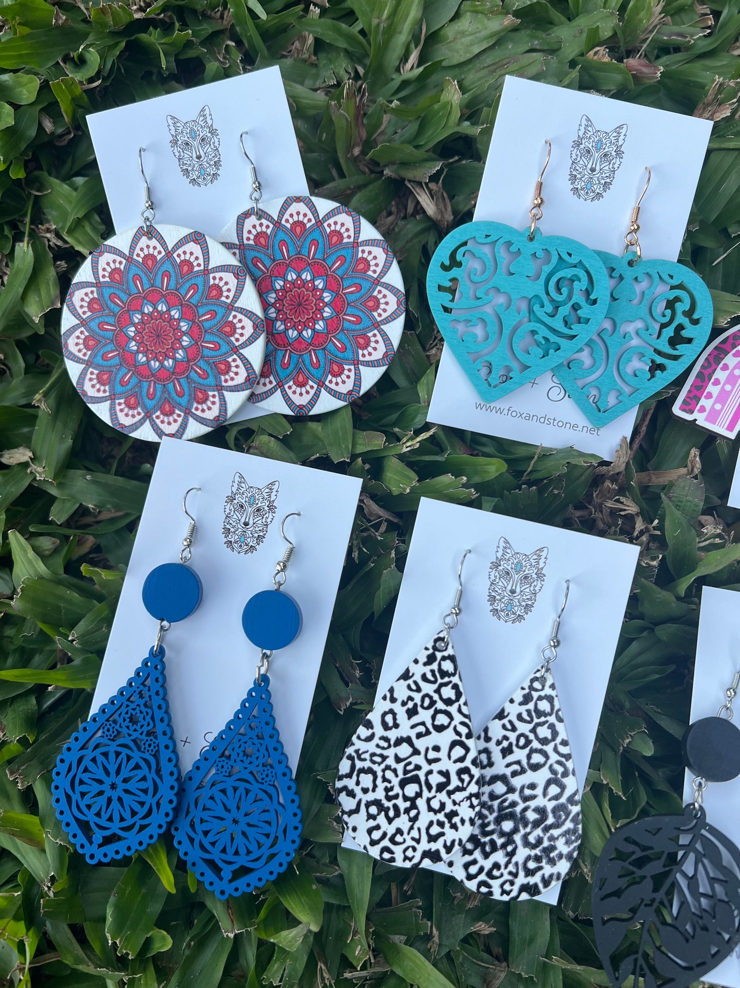 Mixed Lightweight Wood Earrings Pack