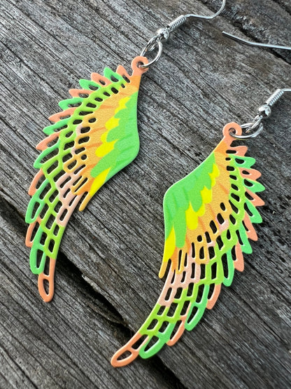 Indian Sunburst Feather Earrings